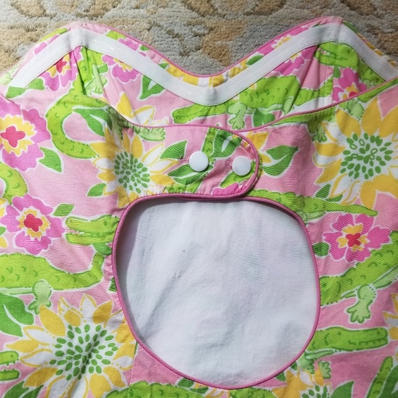 Lilly Pulitzer Croc Monseiur Strapless Dress - Picture 6 of 6